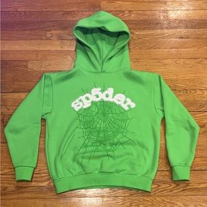 Slime green Sp5der hoodie